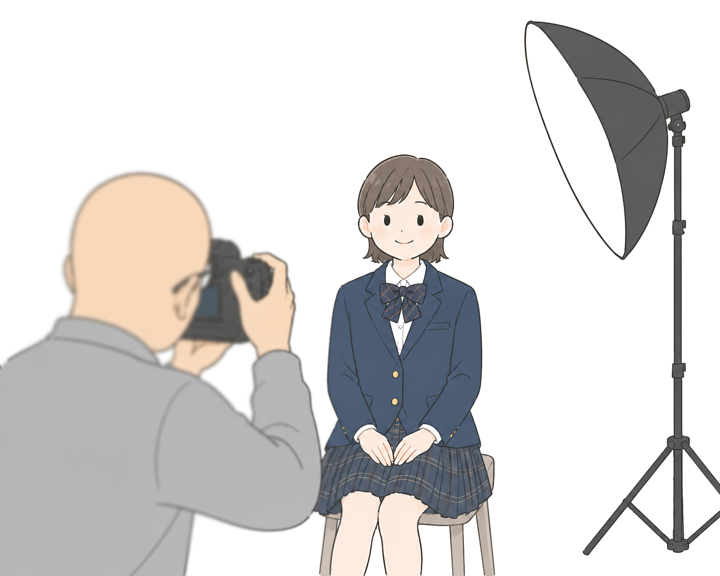 受験用証明写真撮影