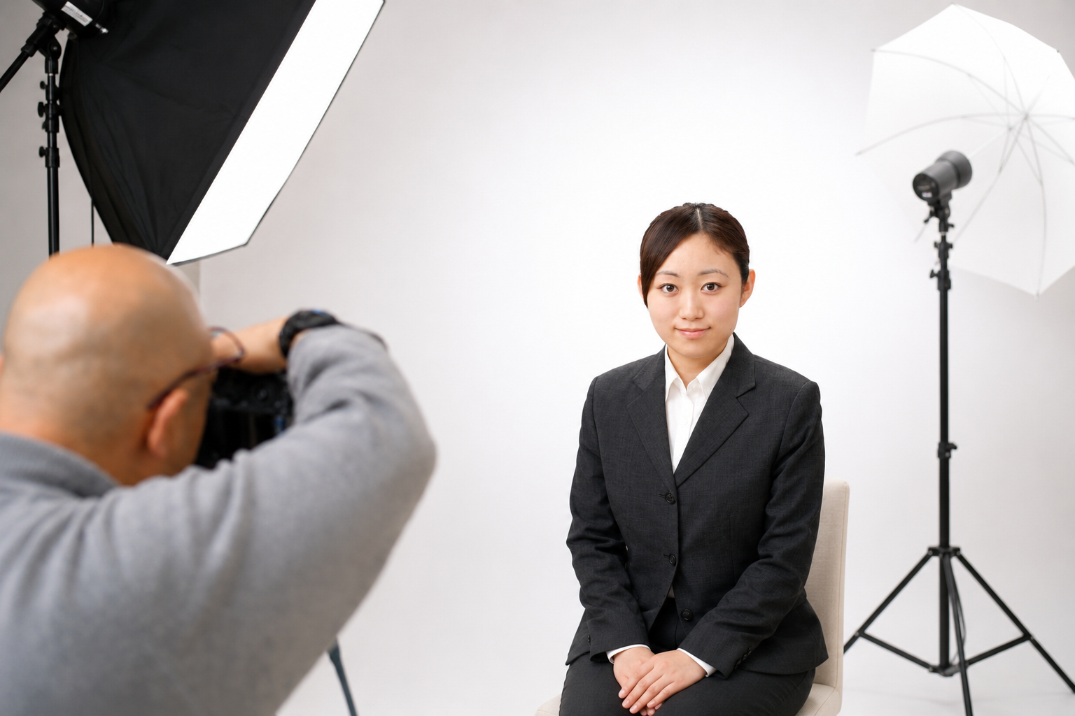 就活用証明写真撮影